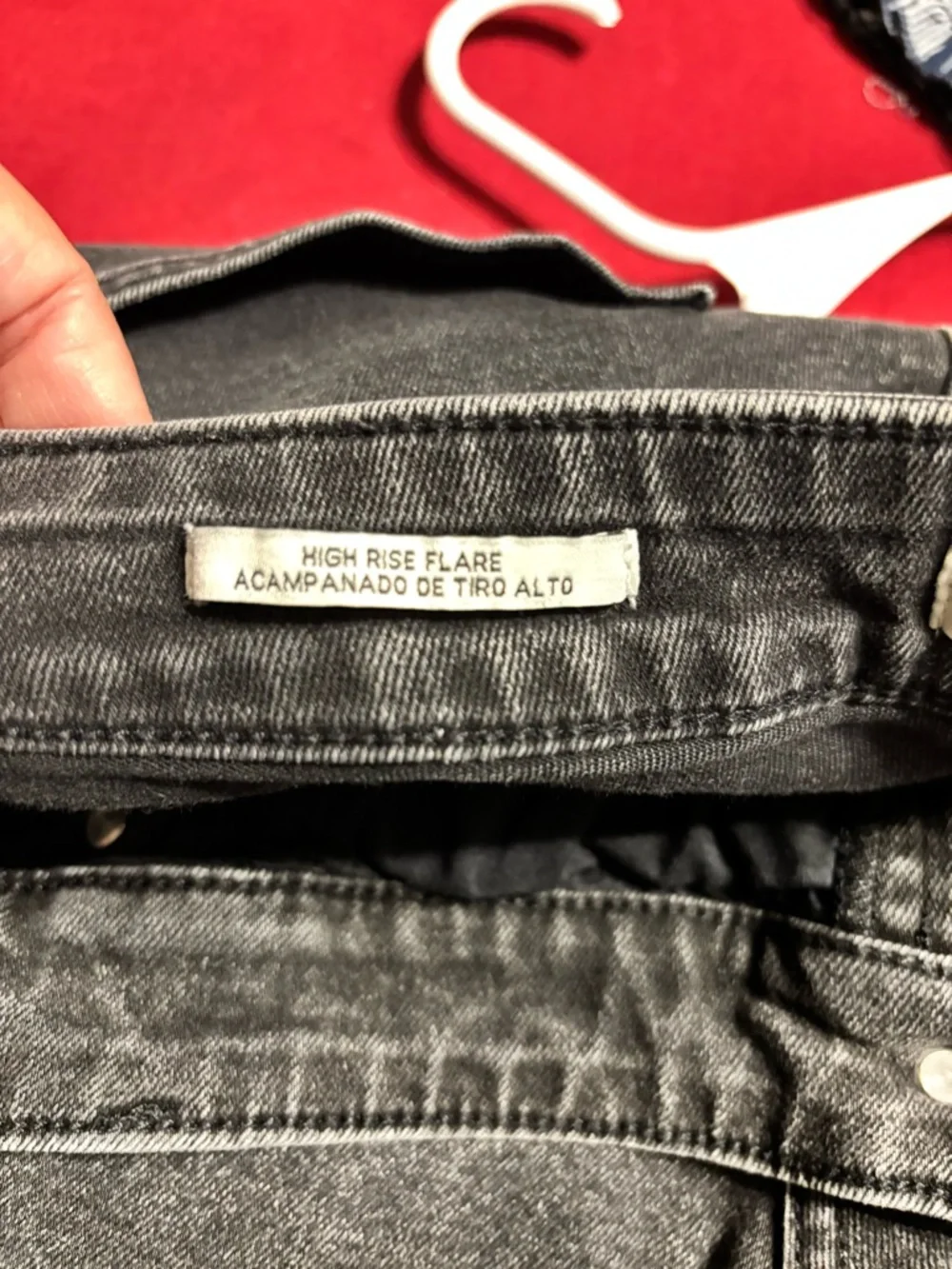 Ava & Viv Washed Black Flare Jeans - Picture 4 of 4